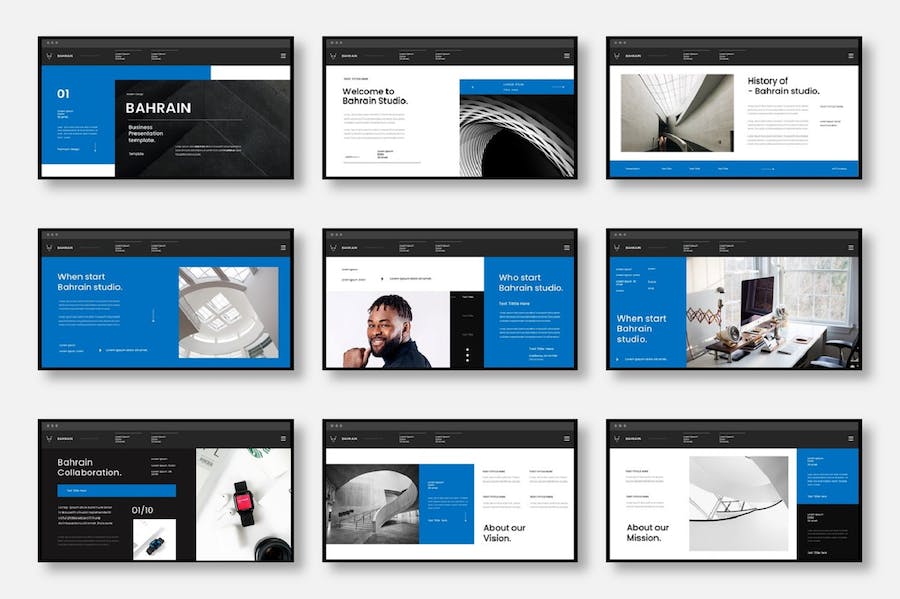 科技风企业商务汇报PPT模板 - 顶尖PPT