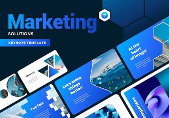 创意大气营销解决方案企业介绍展示商业合作年计划总结通用keynote模板 - 顶尖PPT