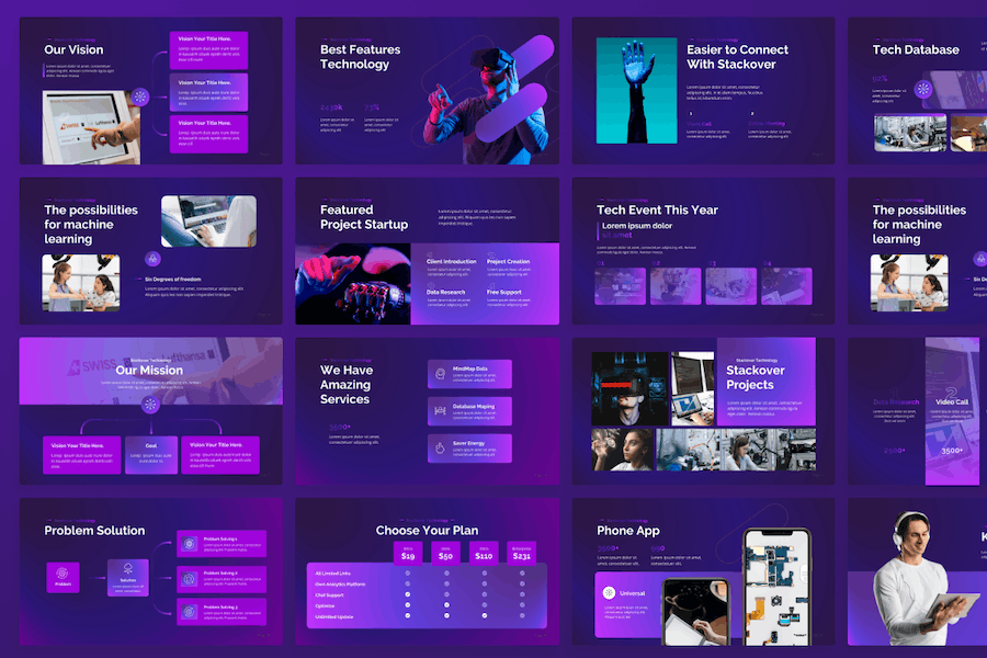 创意技术发展方案Keynote模板 - 顶尖PPT