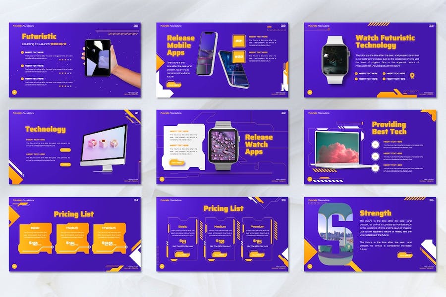 紫色创意多用途商业Keynote模板 - 顶尖PPT