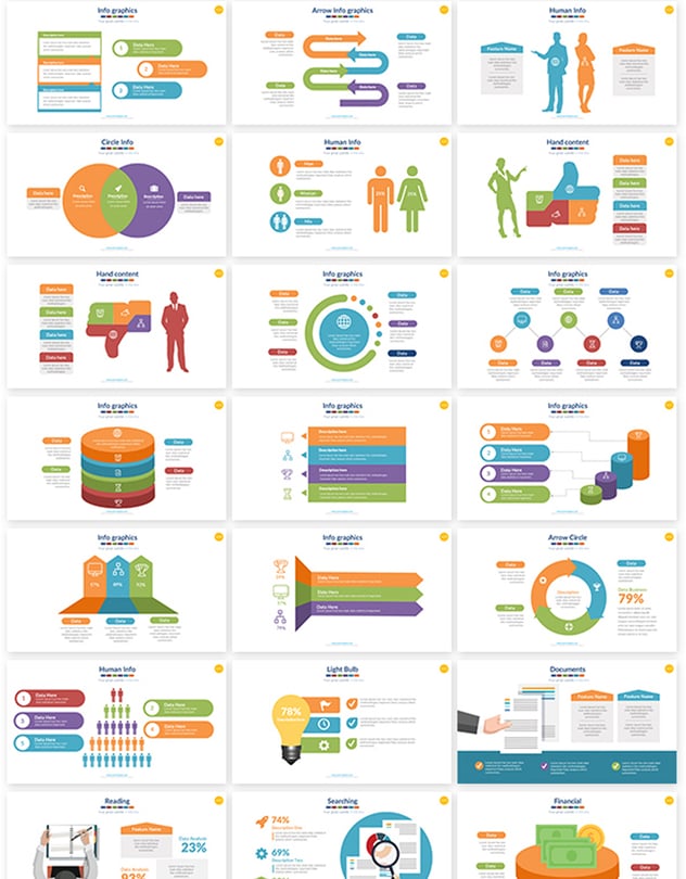 人体结构世界国家地图数据图形合集可keynote模板 - 顶尖PPT
