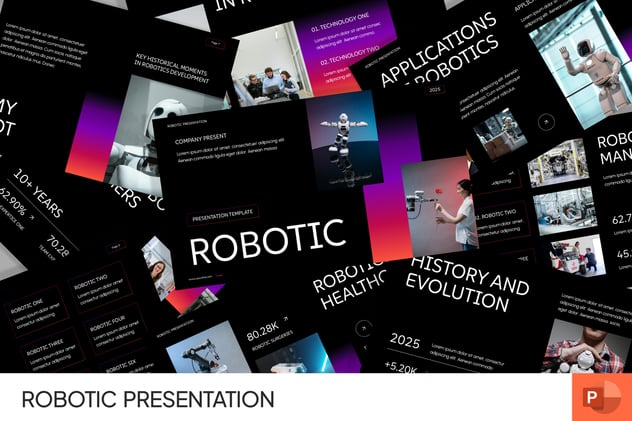 人工智能AI机器人PPT模板 - 顶尖PPT