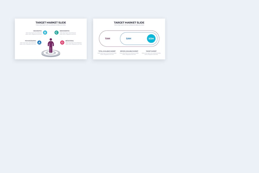 目标市场分析数据信息图形PPT模板 - 顶尖PPT
