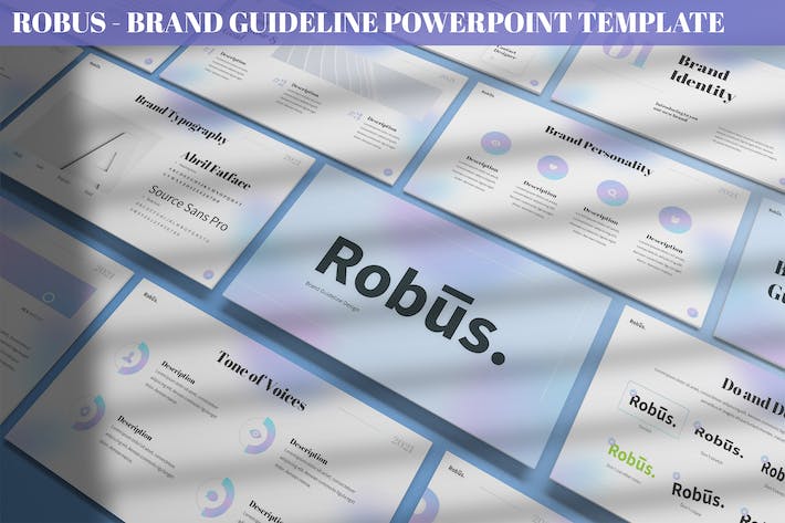 品牌指南设计提案PowerPoint-模板 - 顶尖PPT