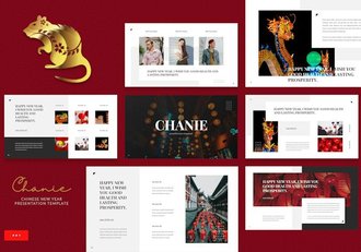 中国新年活动传统春节介绍展示龙年特色PPT模板 - 顶尖PPT