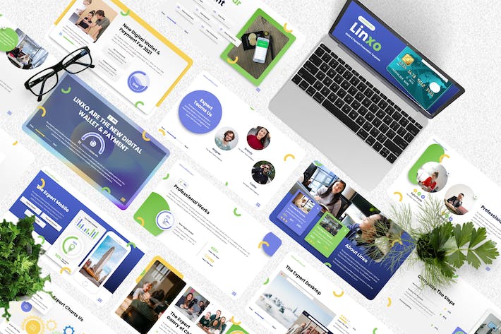 钱包支付金融科技应用PPT模板 - 顶尖PPT