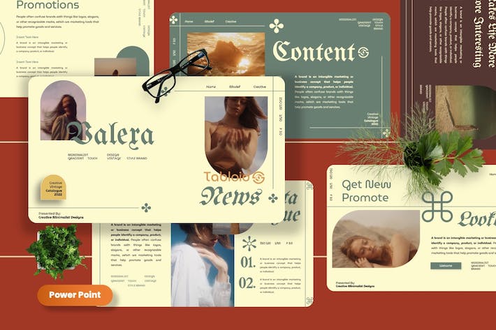 复古风格书籍古董展示讲座PPT模板 - 顶尖PPT