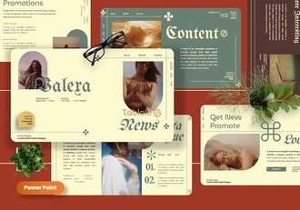 复古风格书籍古董展示讲座PPT模板 - 顶尖PPT