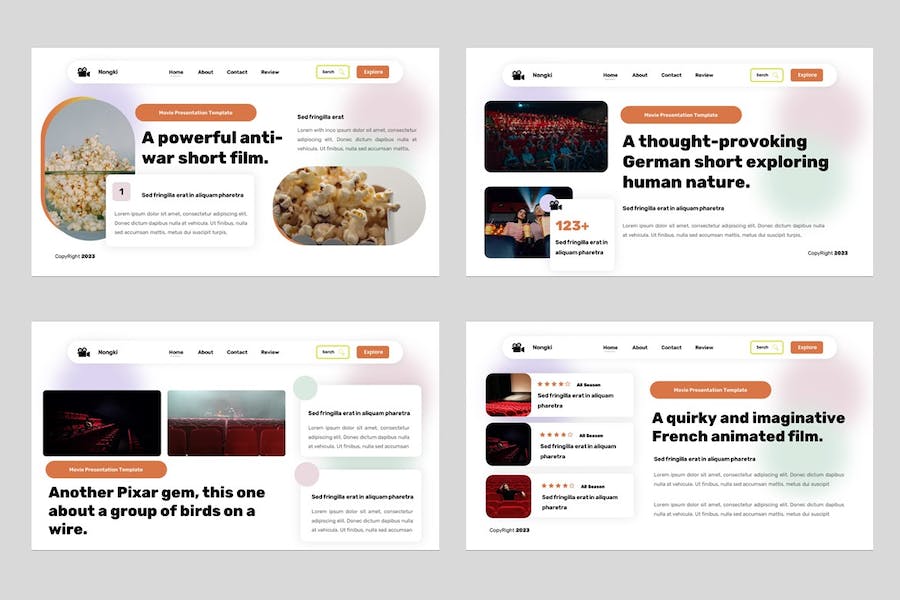 电影制作工作室项目介绍讲述展示方案PPT模板 - 顶尖PPT