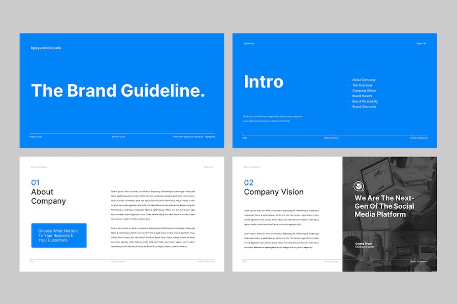 品牌指南宣传推广PPT模板 - 顶尖PPT