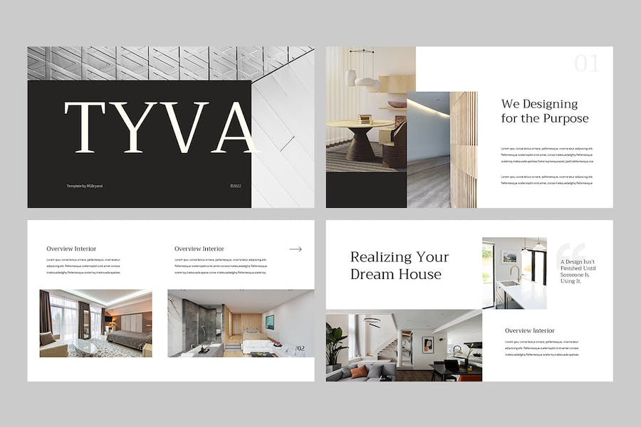 极简主义黑白风格商务PPT模板 - 顶尖PPT