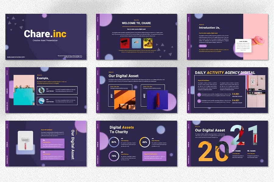 创意数码科技产品展示PPT模板 - 顶尖PPT