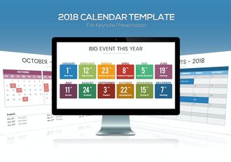 台历日历展示PPT模板工作议程规划PPT模板 - 顶尖PPT