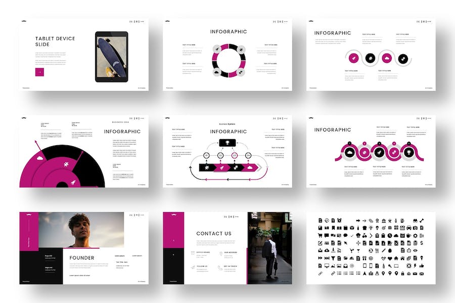 企业合作产品策划营销产品摄影展示keynote模板 - 顶尖PPT