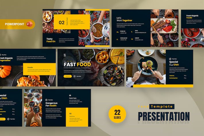 快餐行业PPT模板 - 顶尖PPT