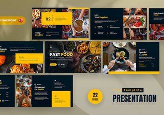 快餐行业PPT模板 - 顶尖PPT