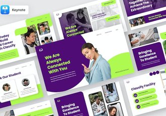 教育分类课程设计体系Keynote模板 - 顶尖PPT