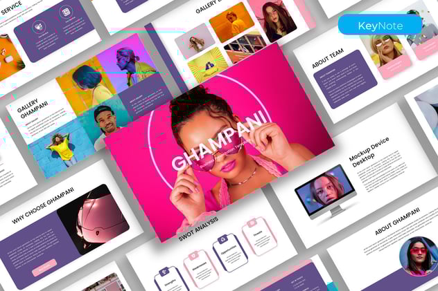 创意品牌推广营销策略Keynote模板 - 顶尖PPT