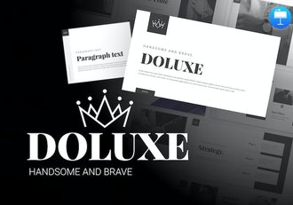 黑白时尚男人装keynote模板 - 顶尖PPT