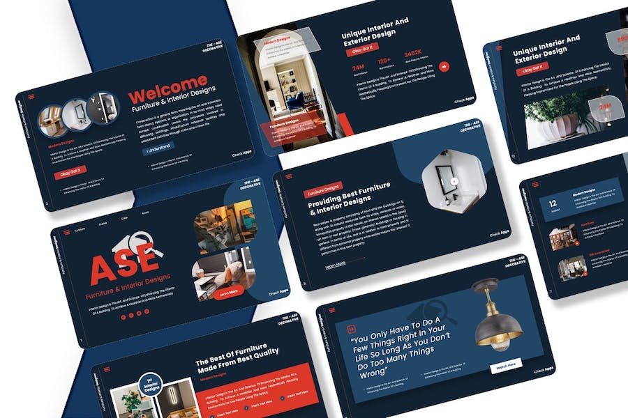 室内设计方案展示项目介绍keynote模板 - 顶尖PPT