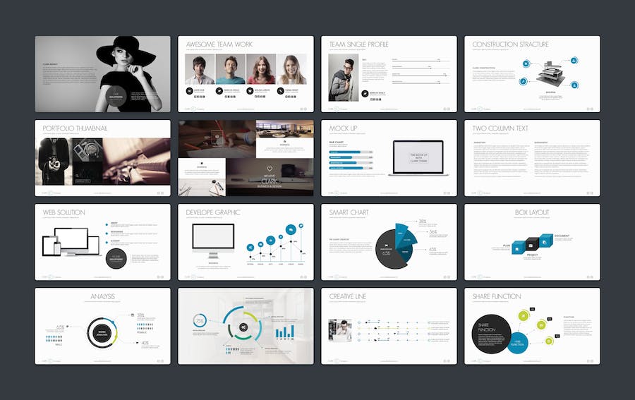 创意简约企业发展公司介绍商务PPT模板 - 顶尖PPT