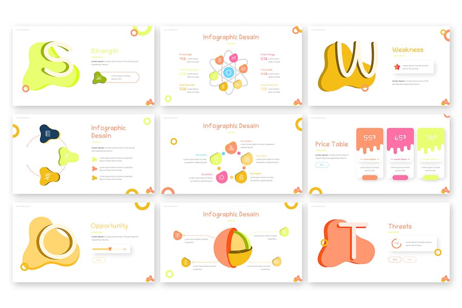 创意时尚精美海边度假旅游风景展示通用PPT模板 - 顶尖PPT