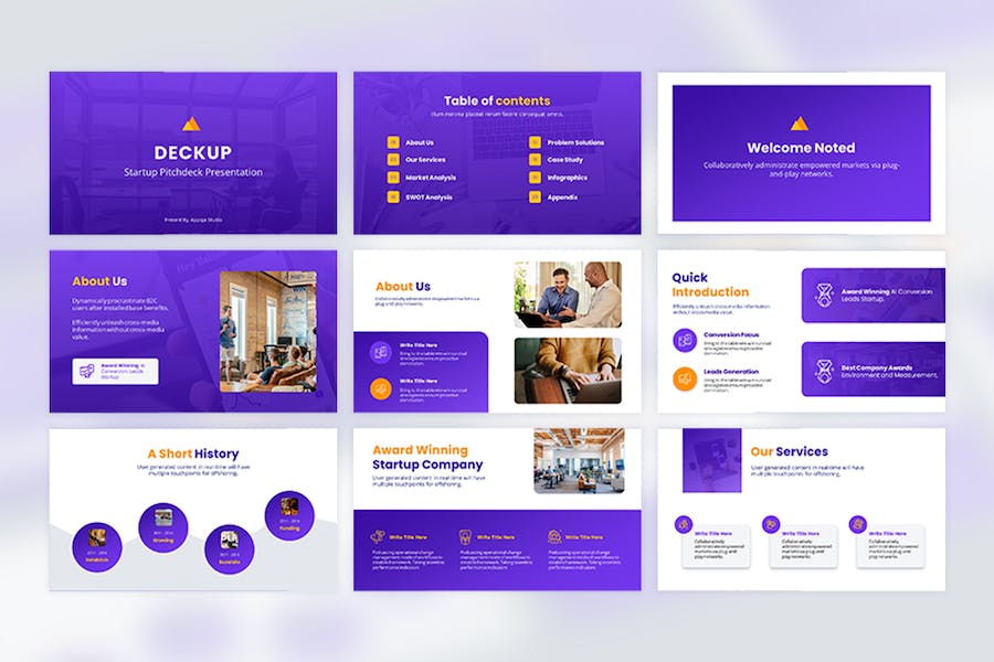 国外商务数据分析项目展示合作PPT模板 - 顶尖PPT