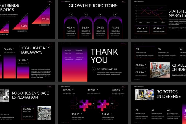 人工智能AI机器人PPT模板 - 顶尖PPT