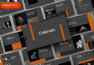 黑色欧美商务多用途PPT模板 - 顶尖PPT