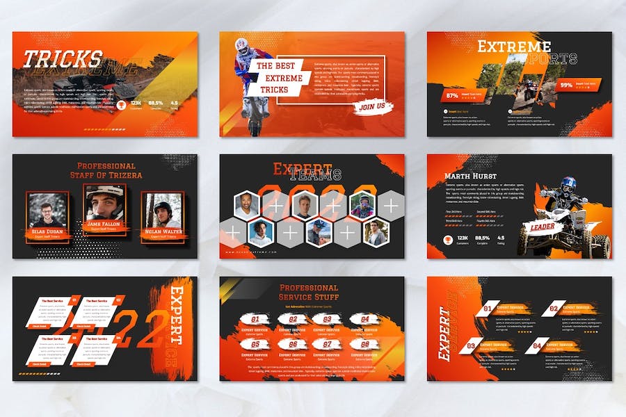 极限运动体育赛事推广宣传PPT模板 - 顶尖PPT