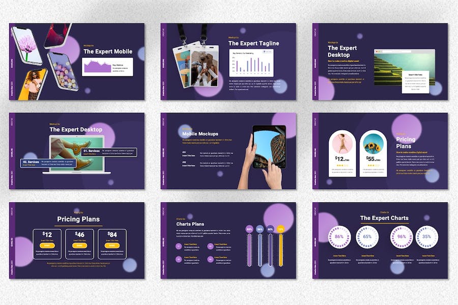 创意数码科技产品展示PPT模板 - 顶尖PPT