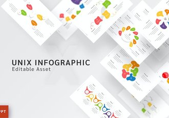 多色彩创意信息图表PPT模板 - 顶尖PPT