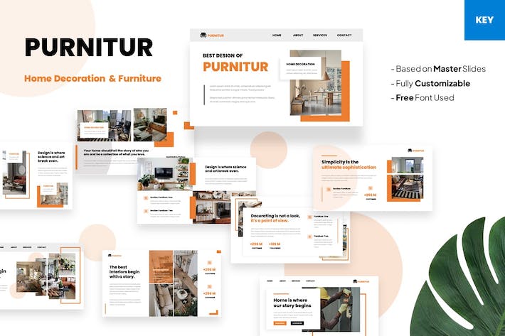 家居家具装修装饰Keynote模板 - 顶尖PPT