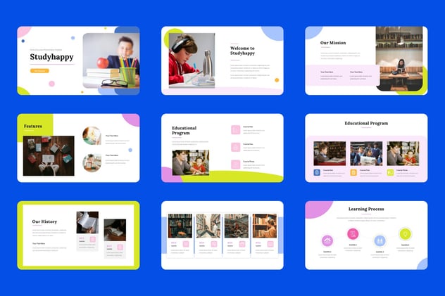 在线教育平台课程教学设计Keynote模板 - 顶尖PPT