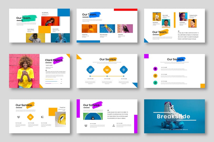 彩色创意商务多用途keynote模板 - 顶尖PPT