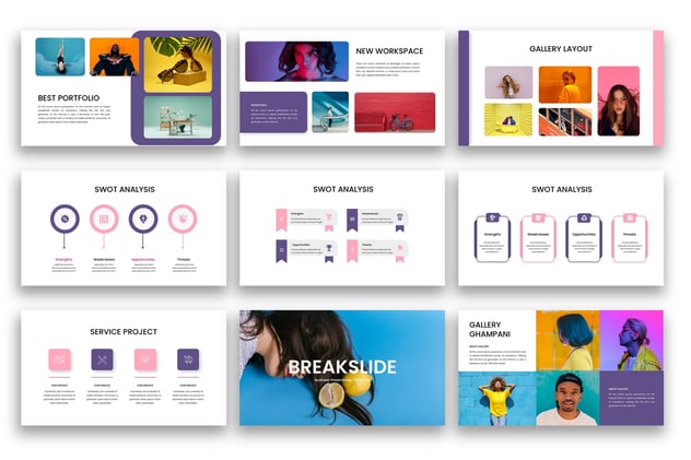 创意品牌推广营销策略Keynote模板 - 顶尖PPT