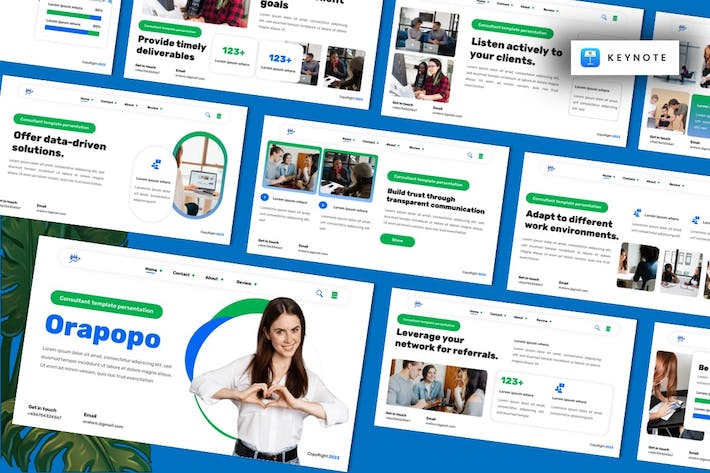 咨询服务讲述方案展示业务推介运营Keynote模板 - 顶尖PPT