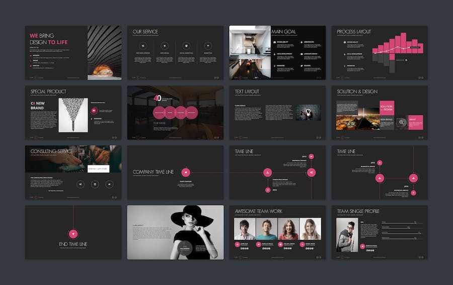 创意简约企业发展公司介绍商务PPT模板 - 顶尖PPT