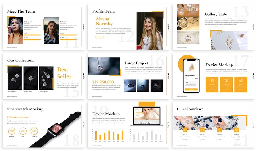 服装配饰产品展示讲述Keynote模板 - 顶尖PPT