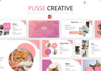 创意设计作品展示营销推广PPT模板 - 顶尖PPT