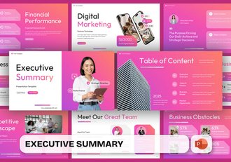 执行摘要记录PPT模板 - 顶尖PPT