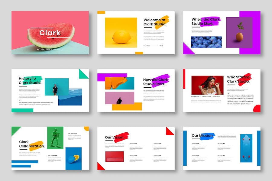 彩色创意商务多用途keynote模板 - 顶尖PPT