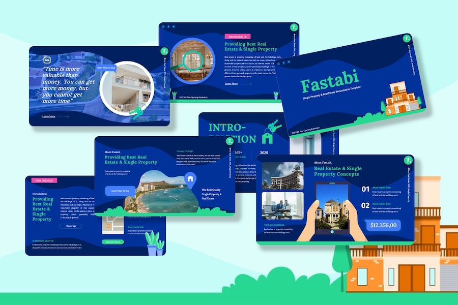 房地产项目销售推介PPT模板 - 顶尖PPT