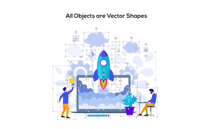 动态矢量插画主题Keynote模板 - 顶尖PPT