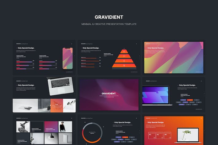 创意作品展示团队介绍欧美通用keynote模板 - 顶尖PPT