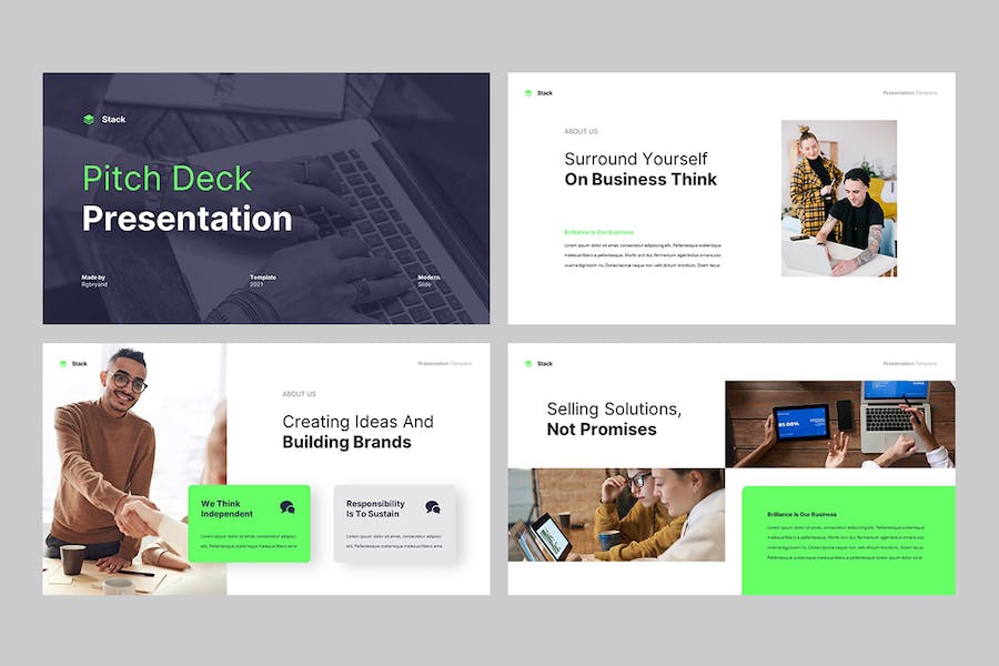 创业融资项目路演球场平台Keynote模板 - 顶尖PPT