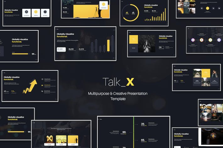 黑色底国外高端商务计划总结keynote模板 - 顶尖PPT