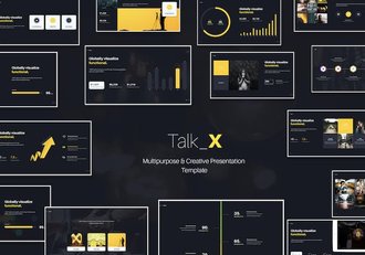 黑色底国外高端商务计划总结keynote模板 - 顶尖PPT