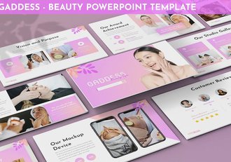女性美容美白机构PPT模板 - 顶尖PPT