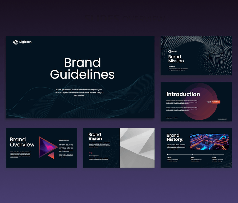 品牌指南演示PPT模板 - 顶尖PPT